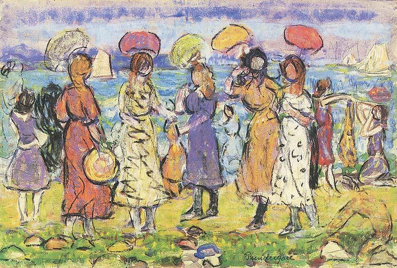Maurice Prendergast Sunny Day at the Beach China oil painting art